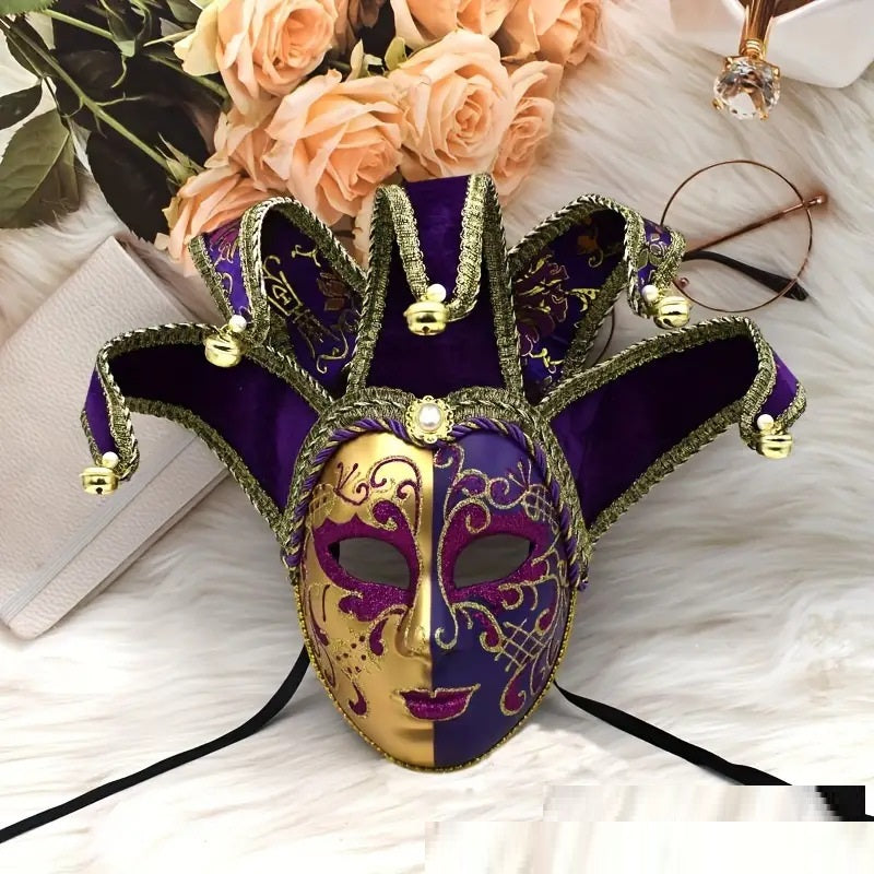 Painted Yin And Yang Halloween Ball Party High-end Venice Performance Mask