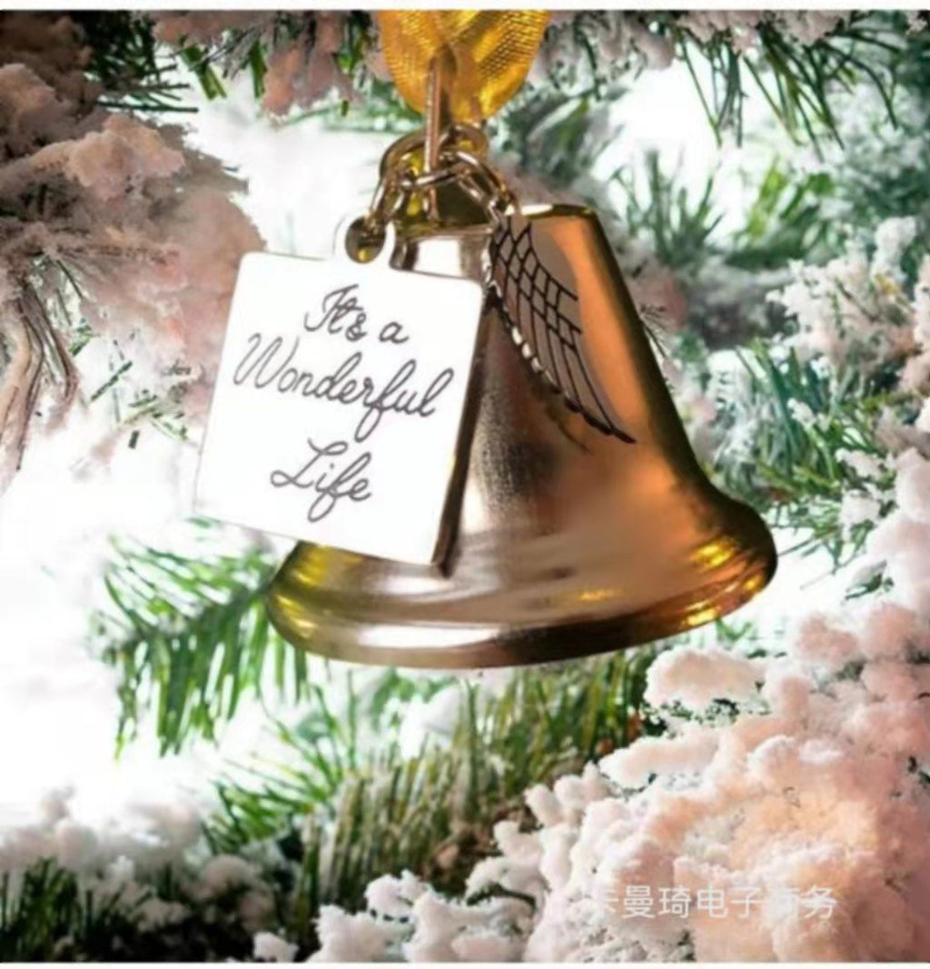 Pendentif métallique Souvenir Clochettes Campanule de Noël Ailes