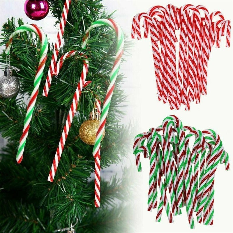 Christmas Candy Crutch Red Scene Decorative Pendant
