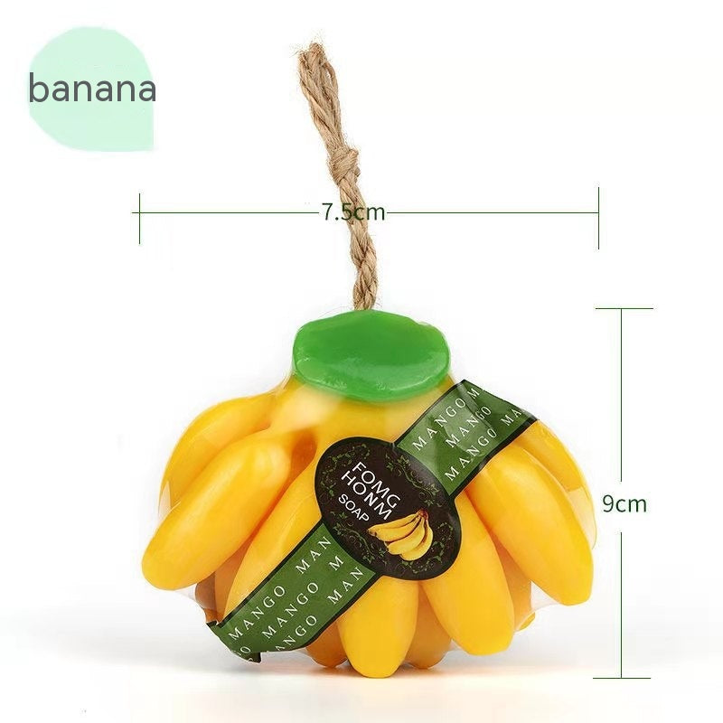 Essential Oil Fruit Soap Melon Fruit Shape Handmade Mild Soap Bath Face Wash Essential Oil Soap Gift Soap