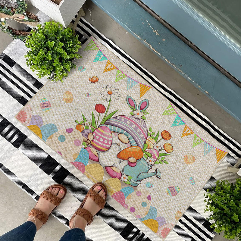 Easter Bunny Floor Mat European And American Flower Decoration