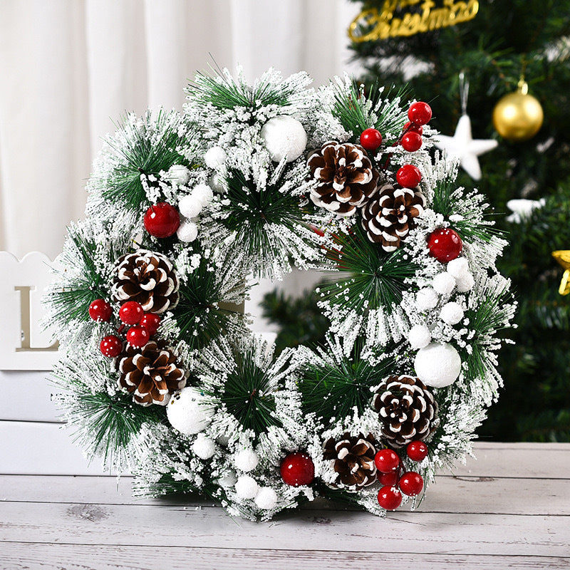 Christmas Decorations Garland Window Layout Door Hanging