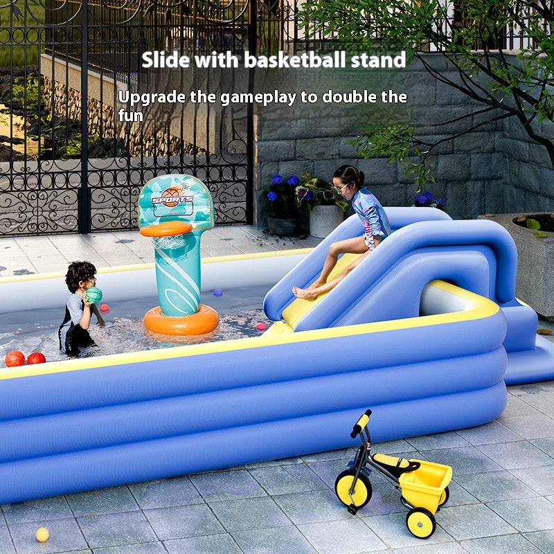 Inflatable Slide Can Match Swimming Pool Anti-rollover Child Kid Inflatable Toys
