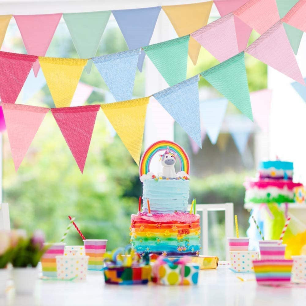 Christmas Party Outdoor Decorative Colorful Flags