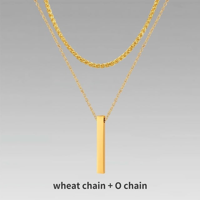 Men's Gift Chain Crystal Necklace