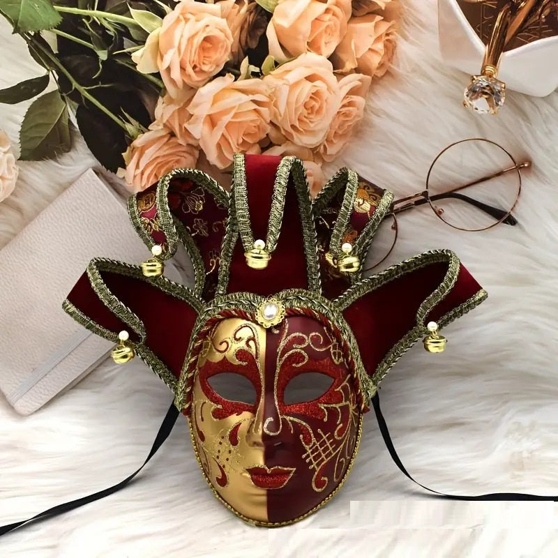 Painted Yin And Yang Halloween Ball Party High-end Venice Performance Mask