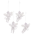 4pc Christmas Decorations Pendant Transparent Acrylic Angel