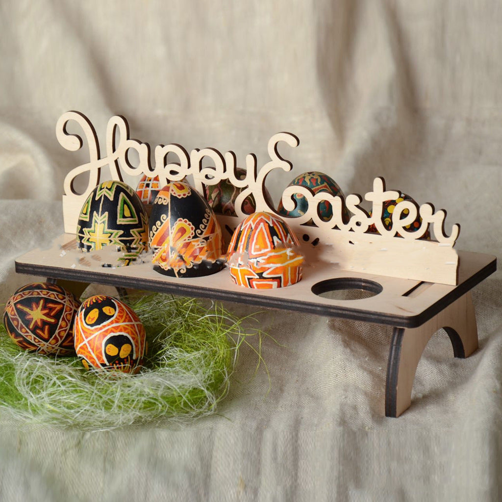 Ornament Easter DIY Putting Eggs And Egg Racks Home Decorations