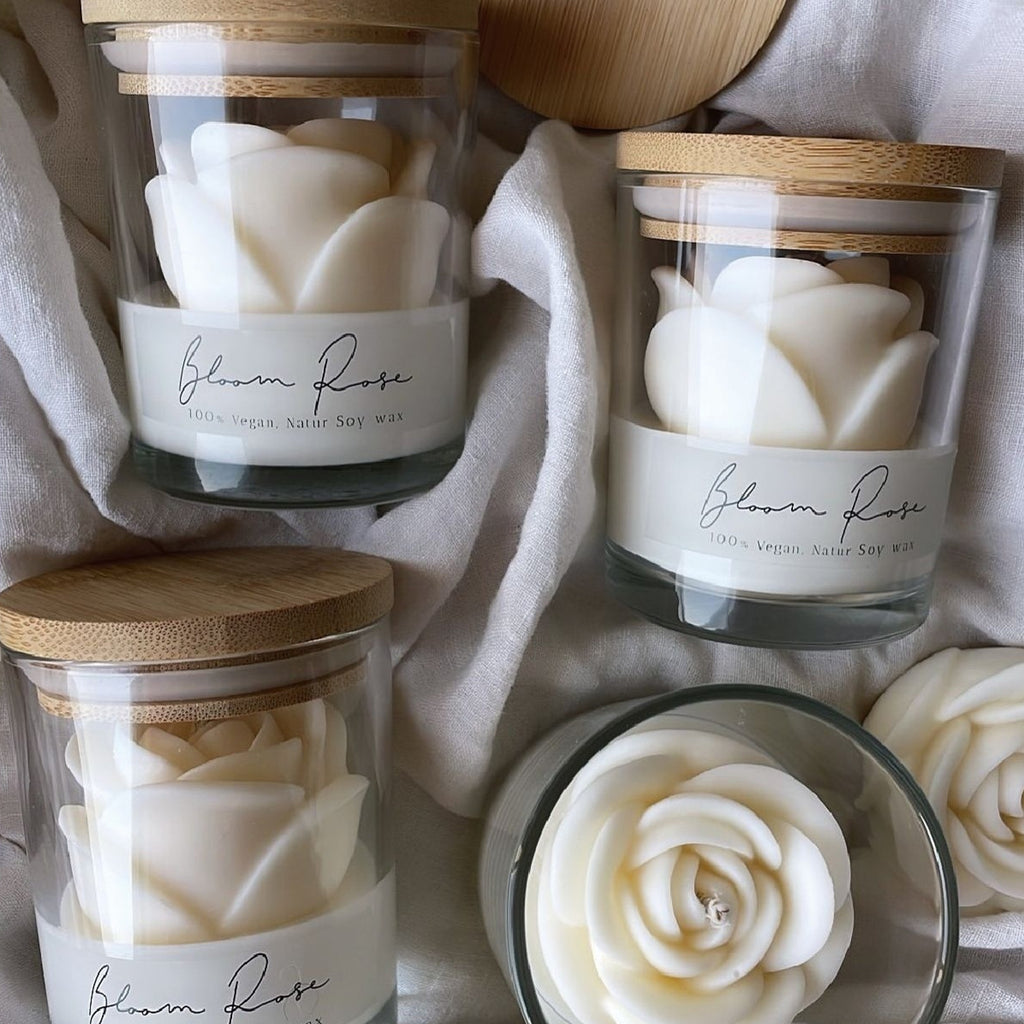 Valentines Day Rose Glass Candle To Create A Sophisticated And Elegant Ambiance