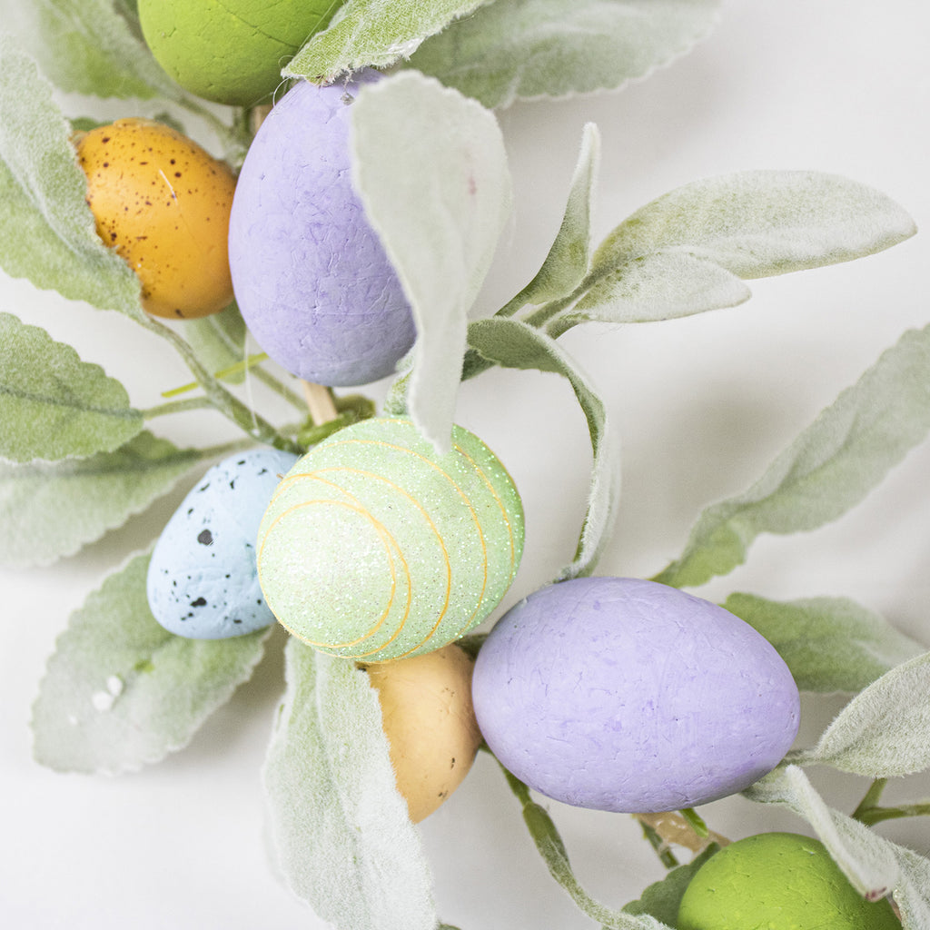 Easter Carrot Wreath Rustic Bow Cloth Wreath Garland With Green Leaves For Front Door Decoration