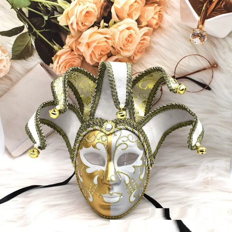 Painted Yin And Yang Halloween Ball Party High-end Venice Performance Mask