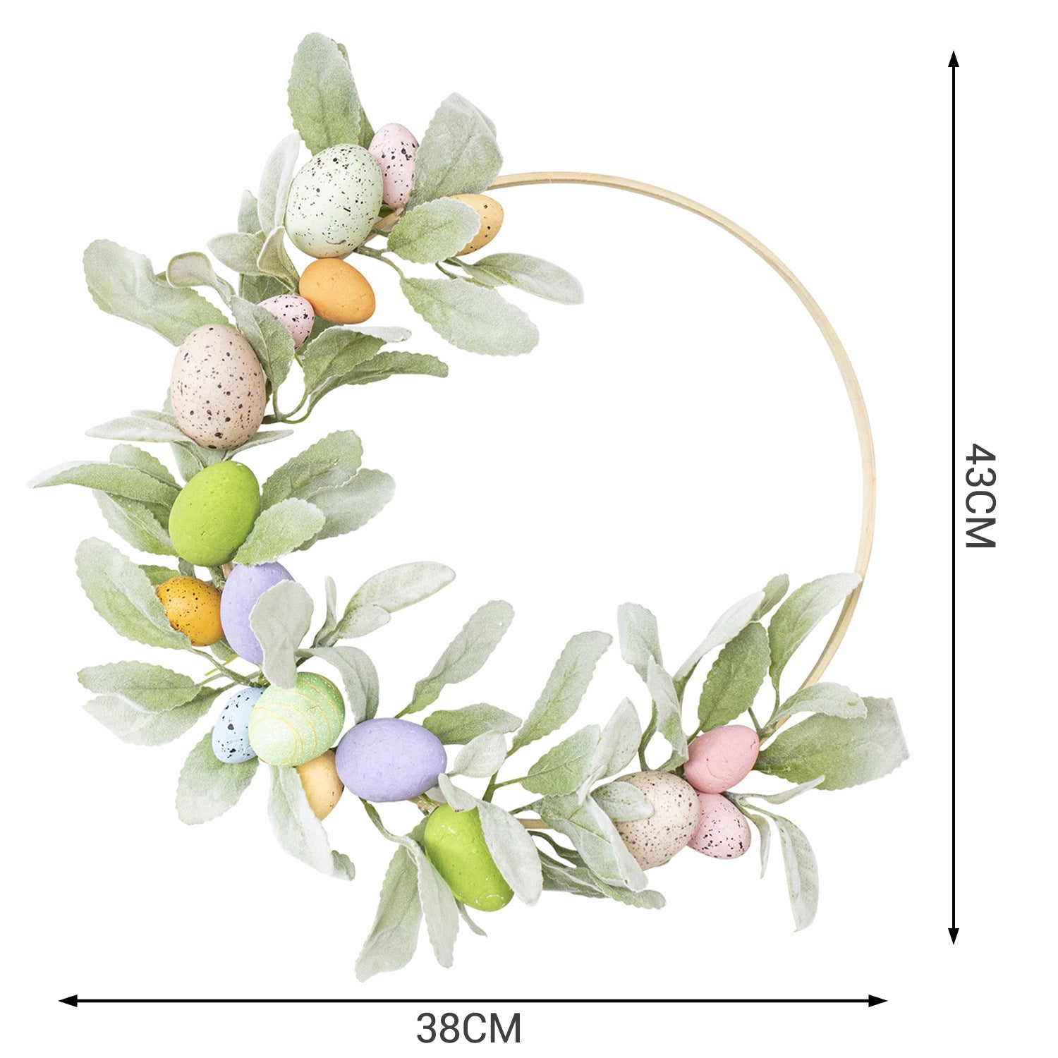 Easter Carrot Wreath Rustic Bow Cloth Wreath Garland With Green Leaves For Front Door Decoration