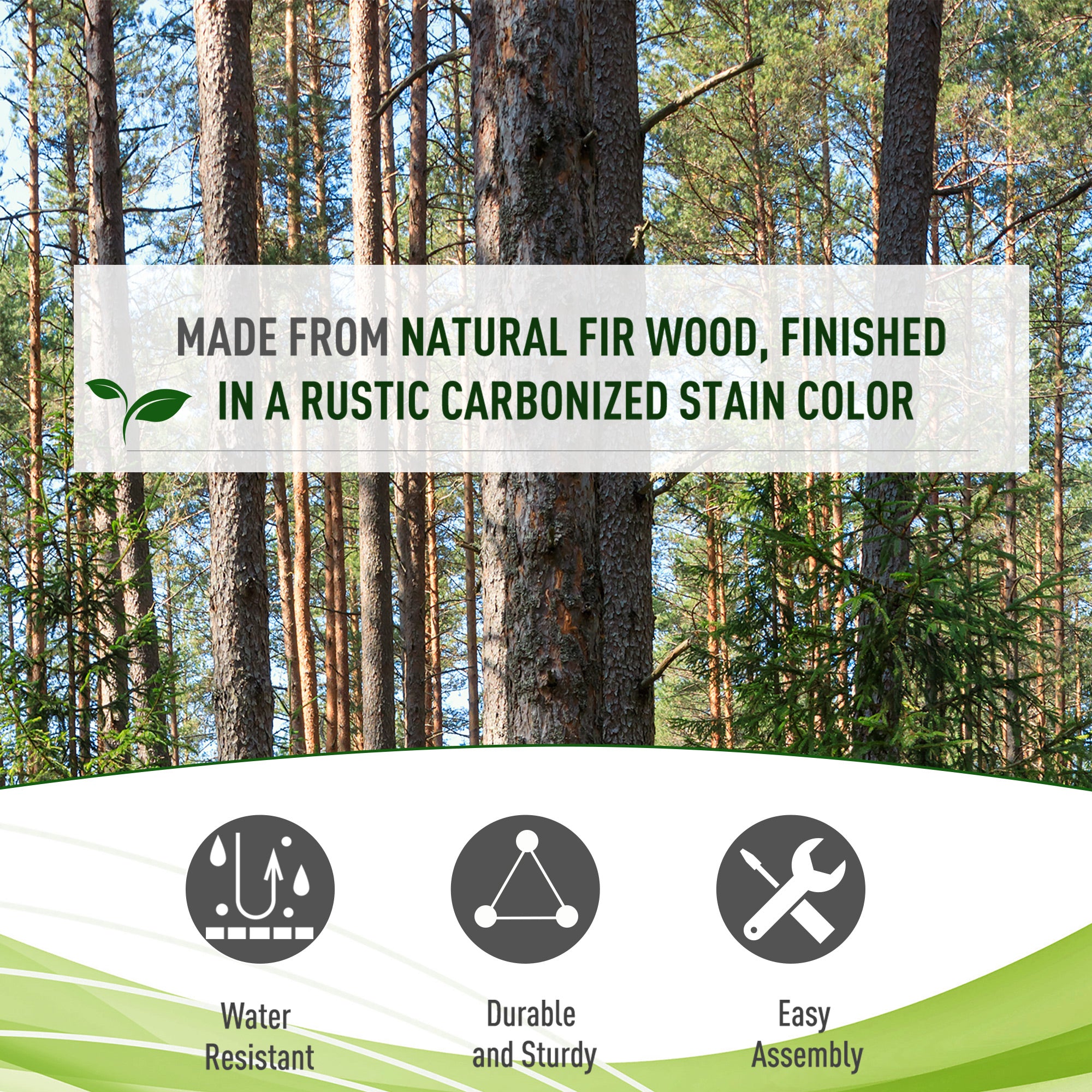 79in Wooden Garden Arbor Arch Trellis with Classic Countryside Style, Pergola Style Roof for Climbing Vines for Ceremony Party Weddings