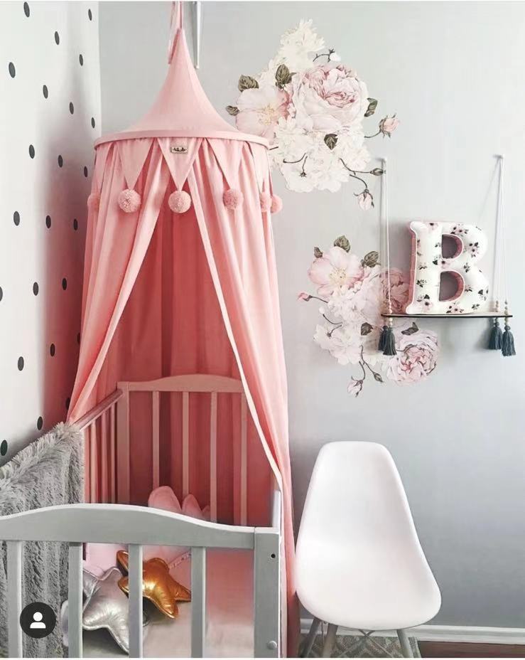 Children's Home Wool Ball Summer Crib Mosquito Net