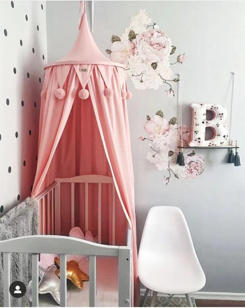 Children's Home Wool Ball Summer Crib Mosquito Net