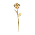 Single Gold-leaf Rose Flower Fully Plated In 24k Gold