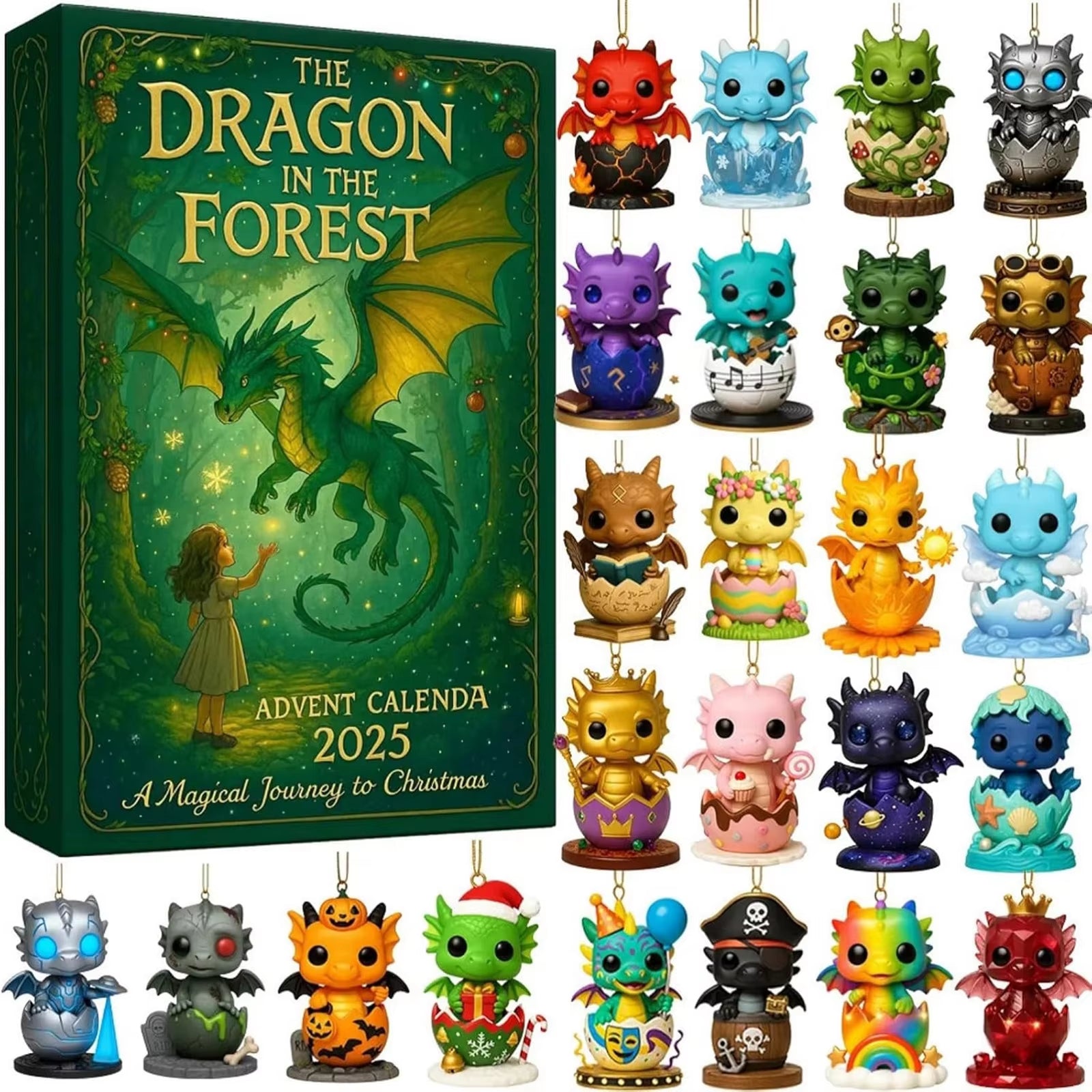 Forest Dragon Advent Calendar Christmas Gift