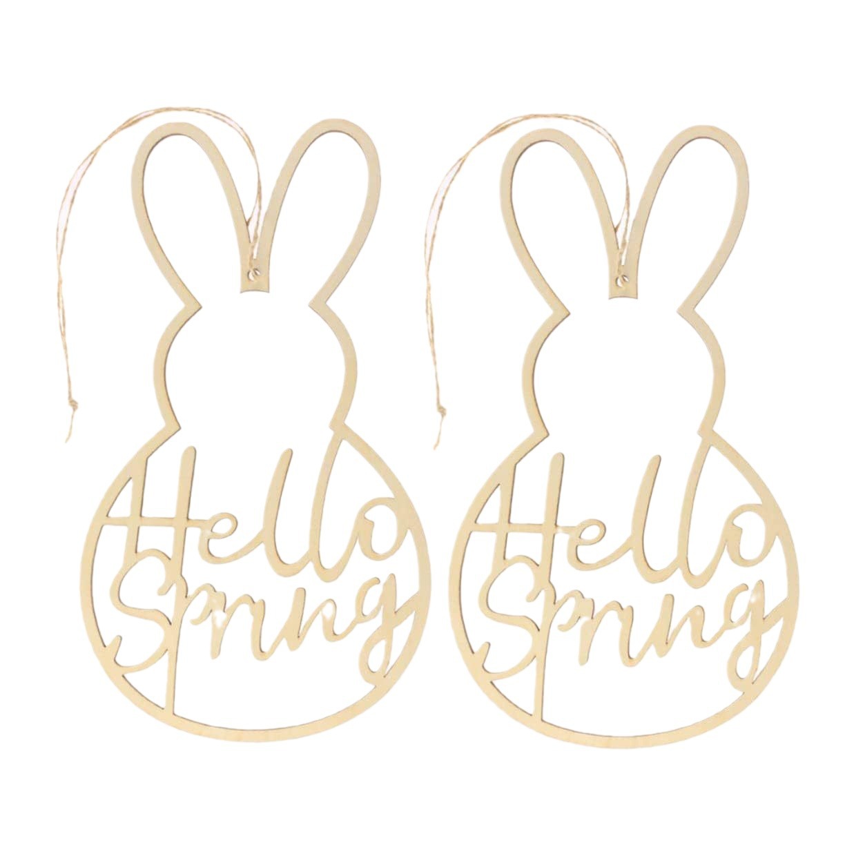 Easter Hollow Rabbit Crafts Wooden