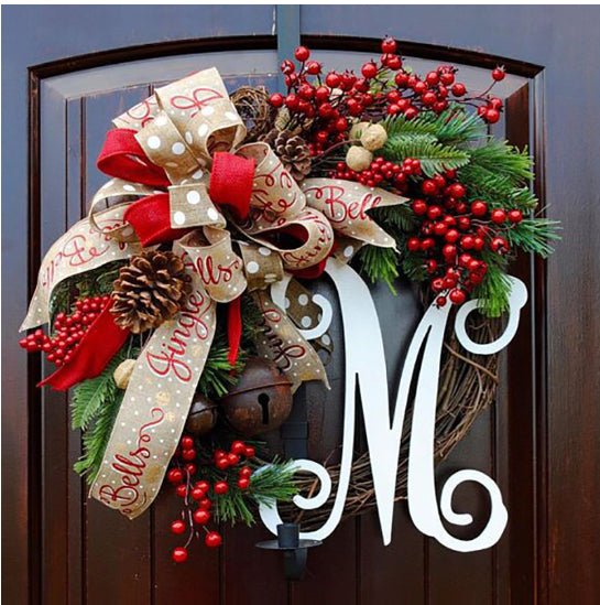 Christmas Decorations Garland Window Layout Door Hanging